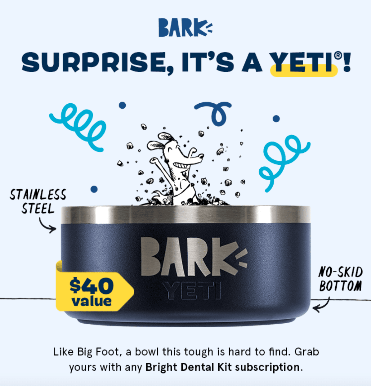Read more about the article BARK Bright – Free Yeti Dog Bowl with New Subscription