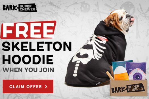 Read more about the article BarkBox Super Chewer Coupon Code – FREE Glow-In-The-Dark Skeleton Hoodie