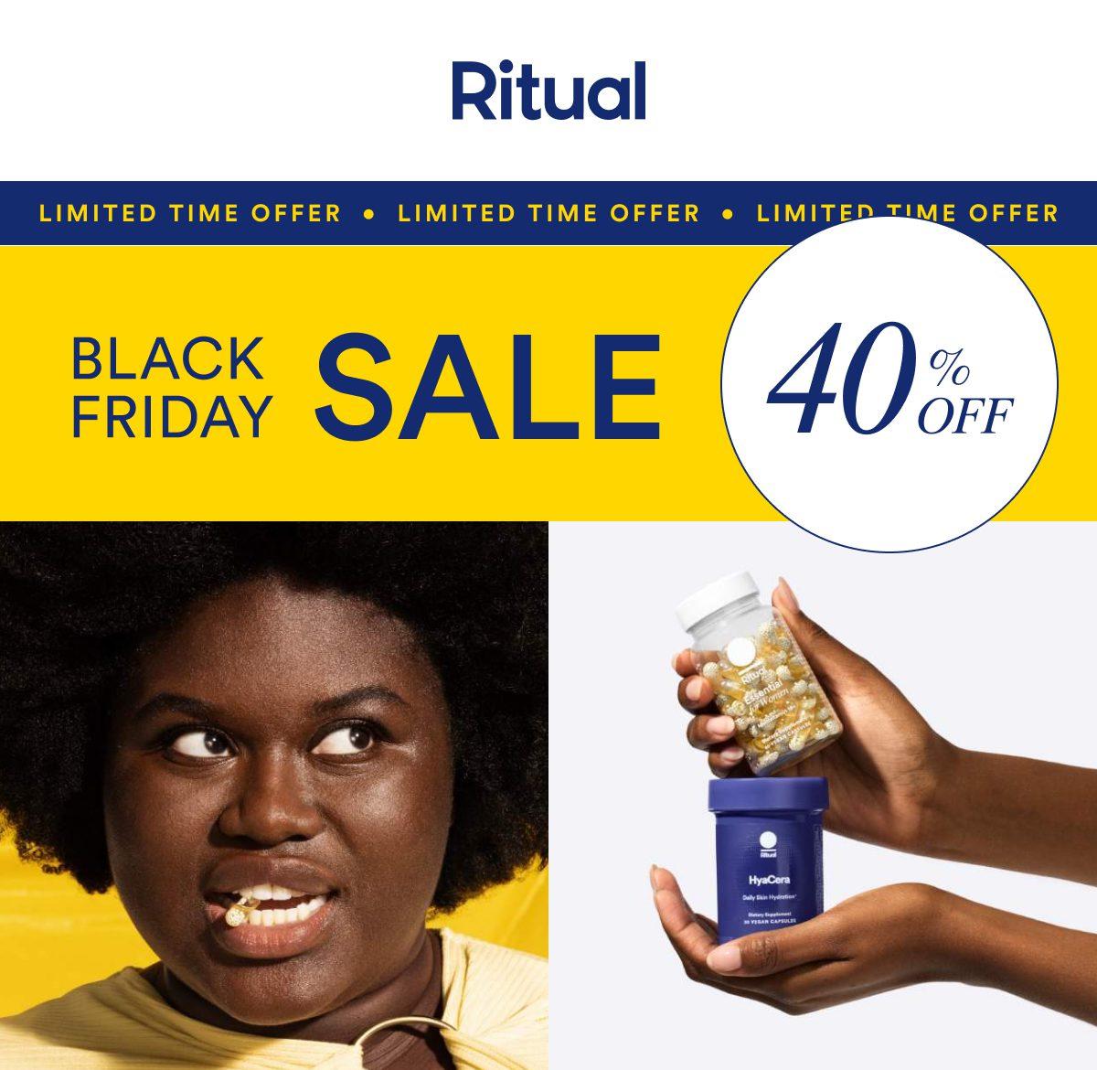 Read more about the article Ritual Vitamin Black Friday Sale – Save 40%!
