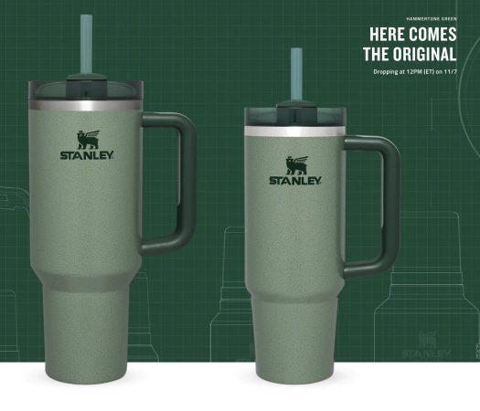 Stanley launched a Hammertone Green Quencher H2.0 FlowState