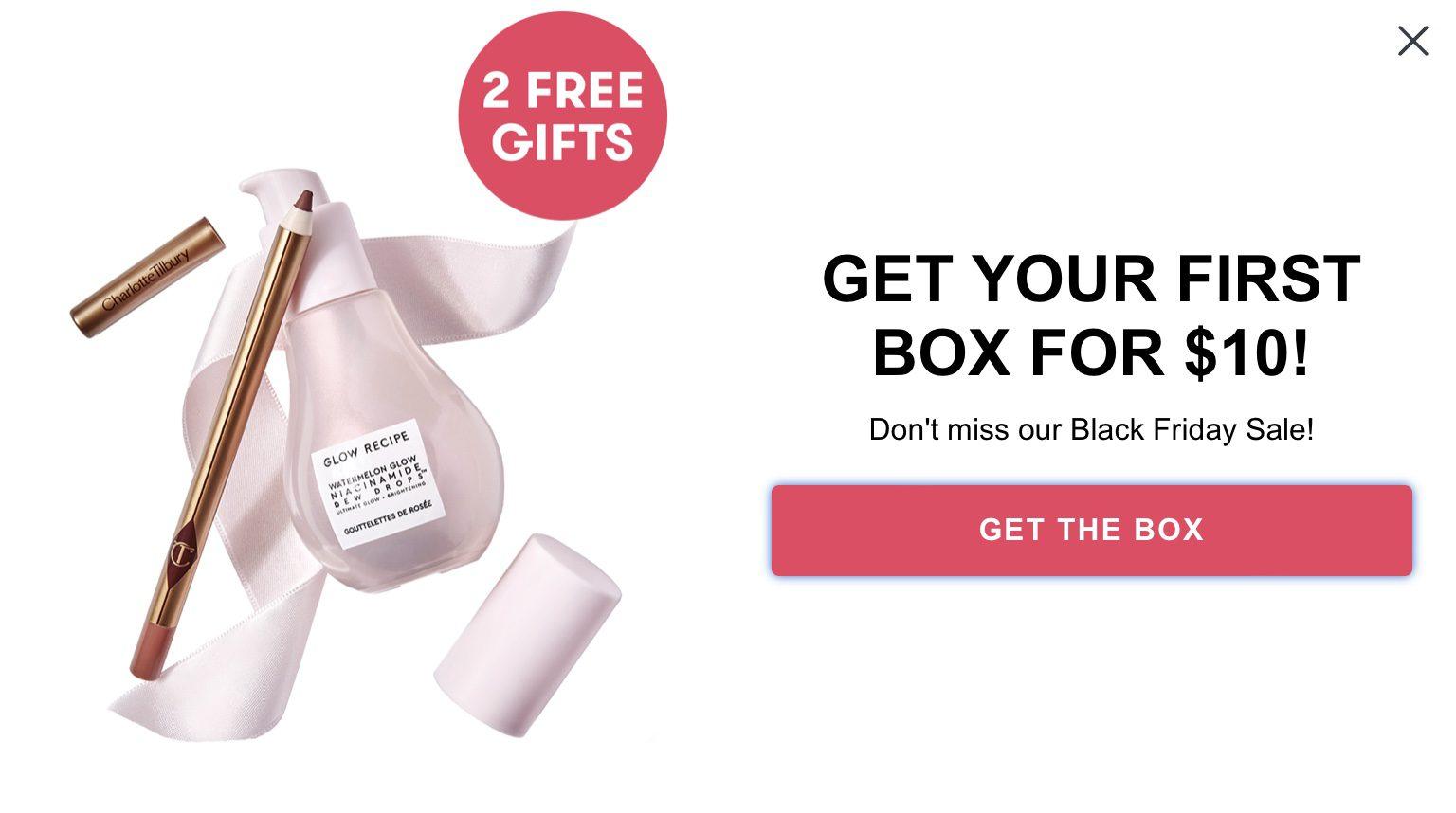 Read more about the article Allure Beauty Box Black Friday Coupon Code – First Box for $10 + Two Free Gifts