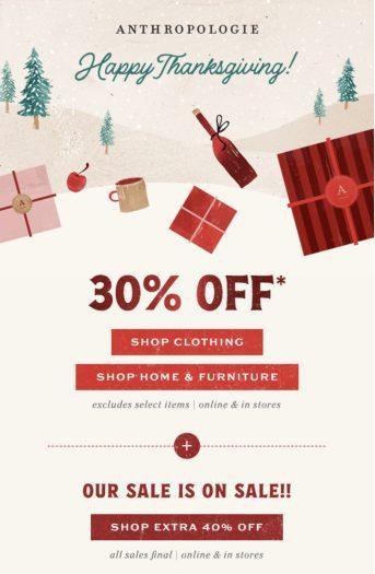 Read more about the article Anthropologie Black Friday Sale – Save 30% Off Sitewide + 40% Off Sale Items