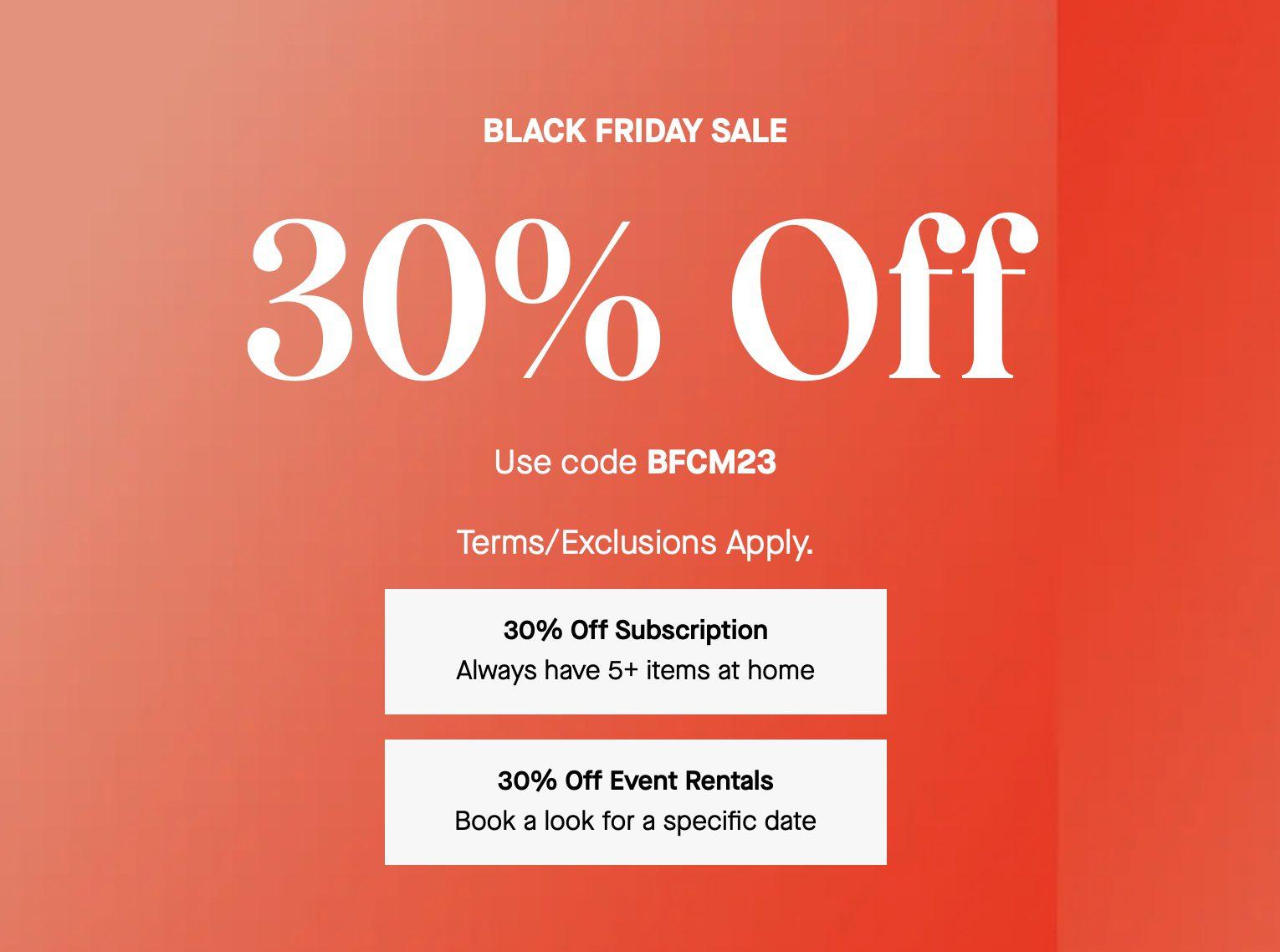 Read more about the article Rent The Runway Black Friday Sale – Save 30% Off!