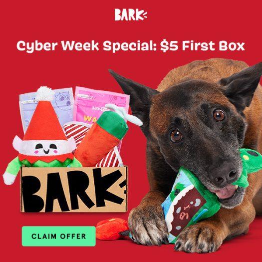 Read more about the article BarkBox Cyber Week Coupon Code – First Box for $5