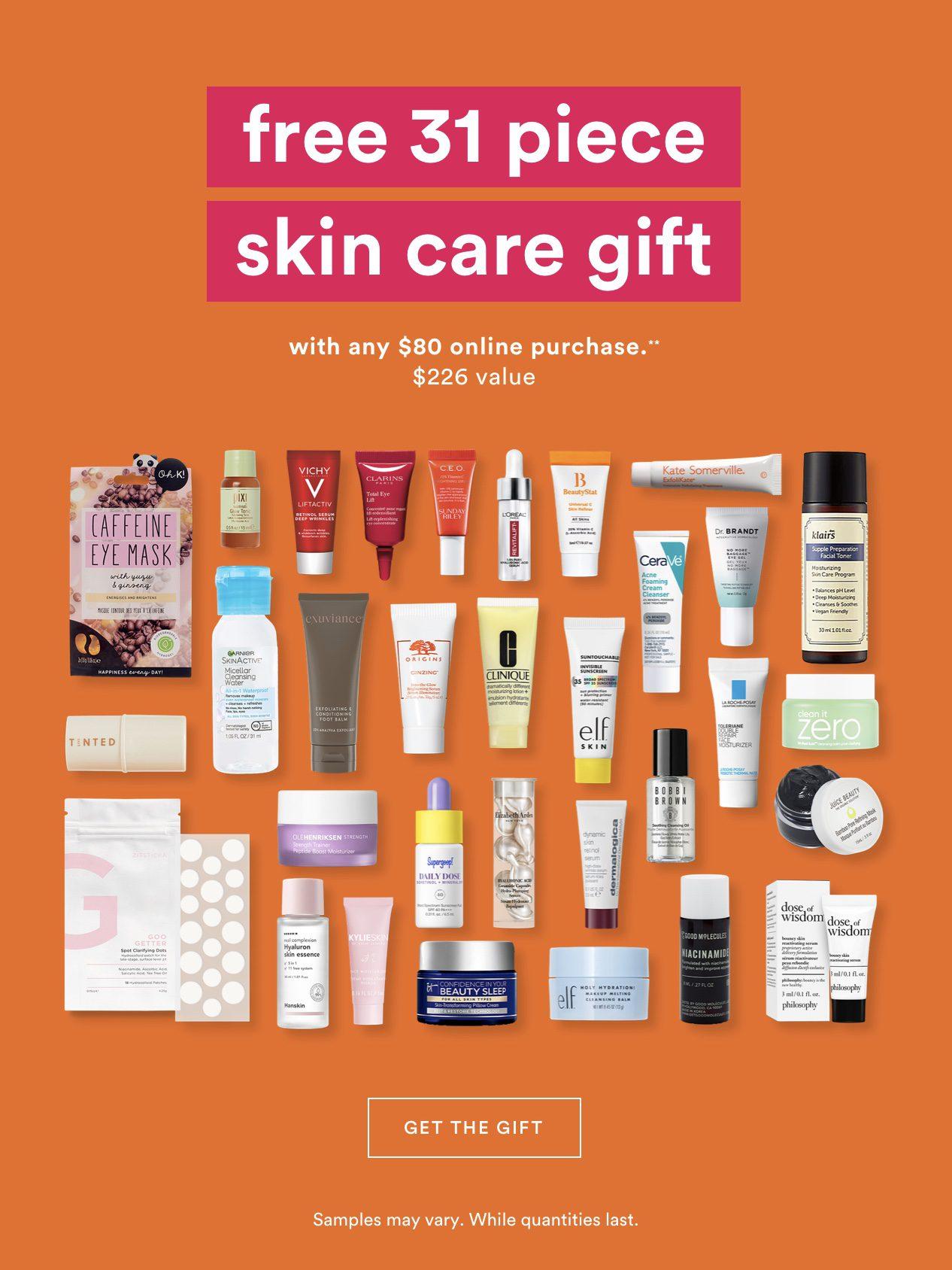 Read more about the article Ulta – Free 31 Piece Skincare Gift with $80 purchase