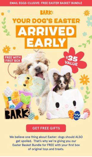 Read more about the article Barkbox Free Easter Basket Bundle with Multi-Month Subscription!