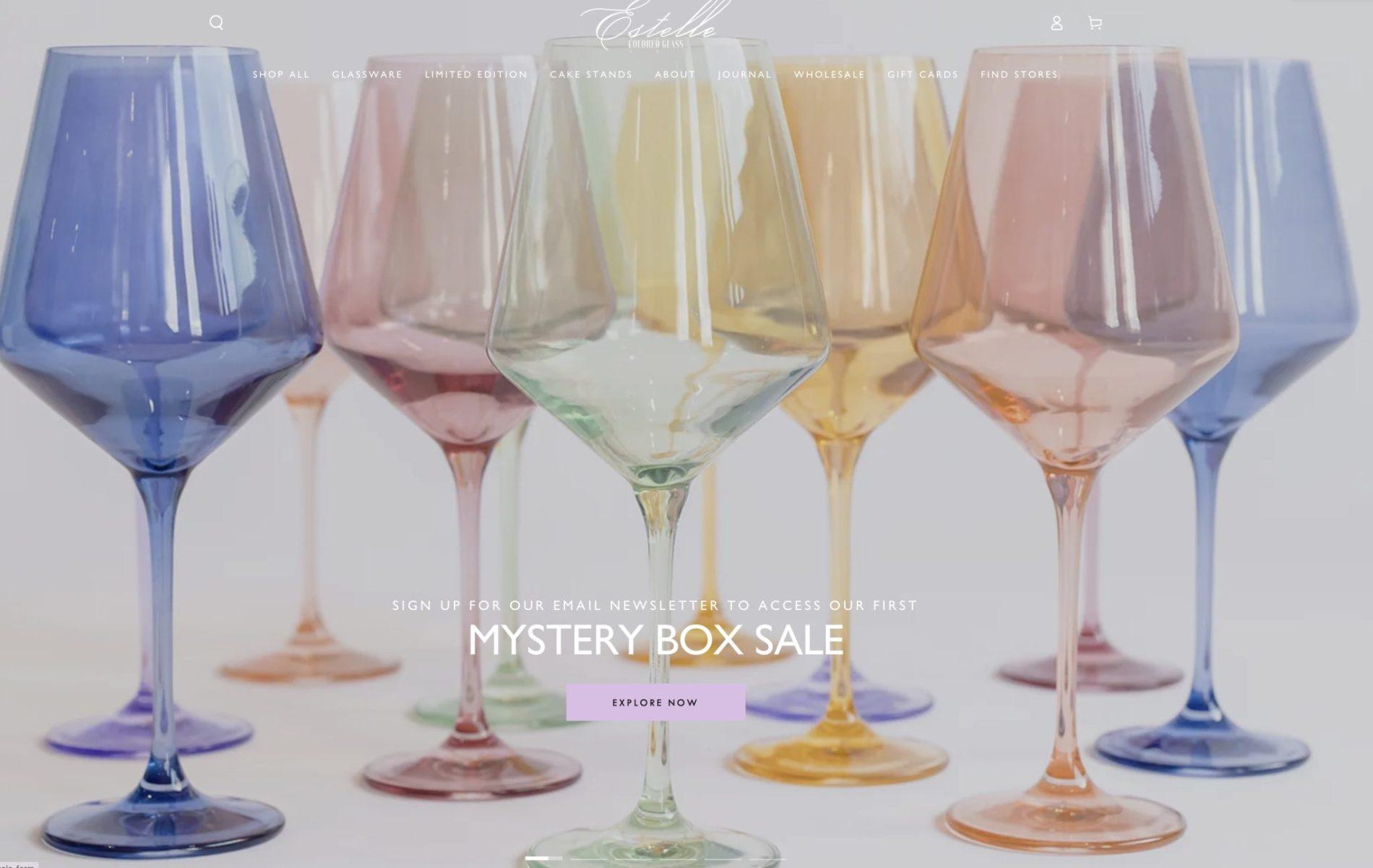 Read more about the article Estelle Colored Glass Mystery Box Sale
