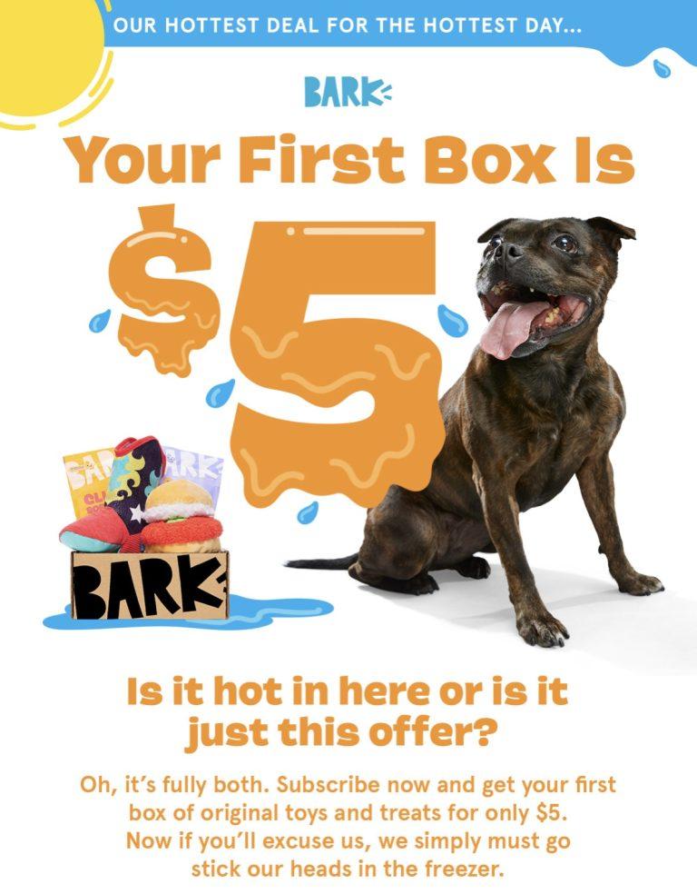 BarkBox Coupon Code - First Box for $5 - Subscription Box Ramblings