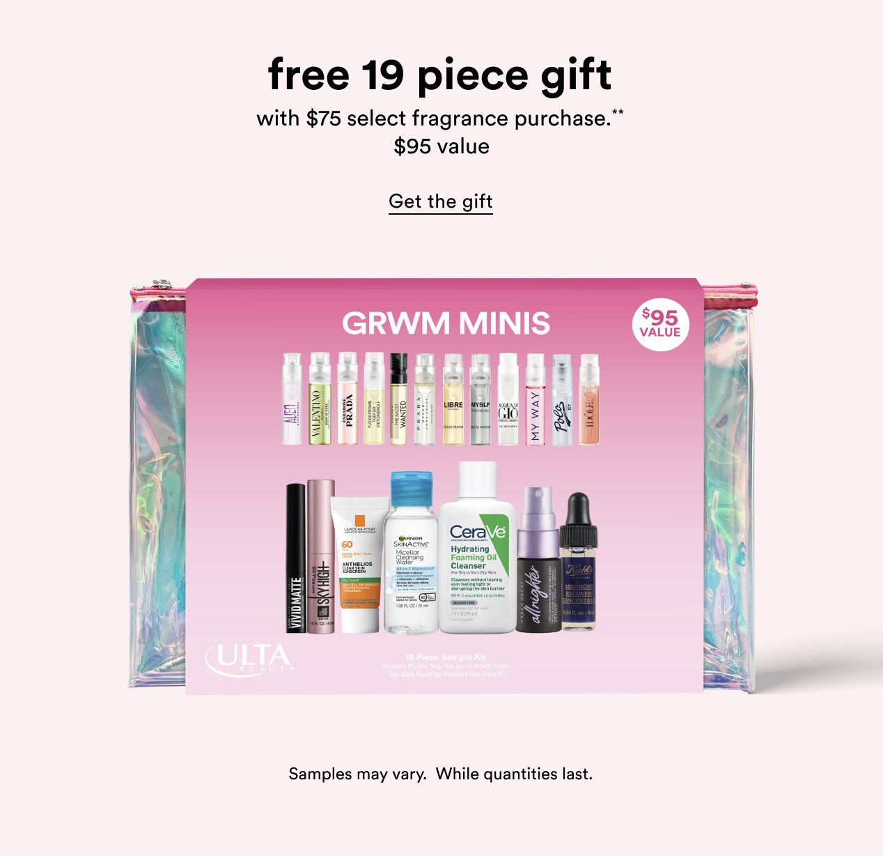 Read more about the article Ulta – Free Choice of 19 Piece Sampler with $75 select fragrance brand purchase