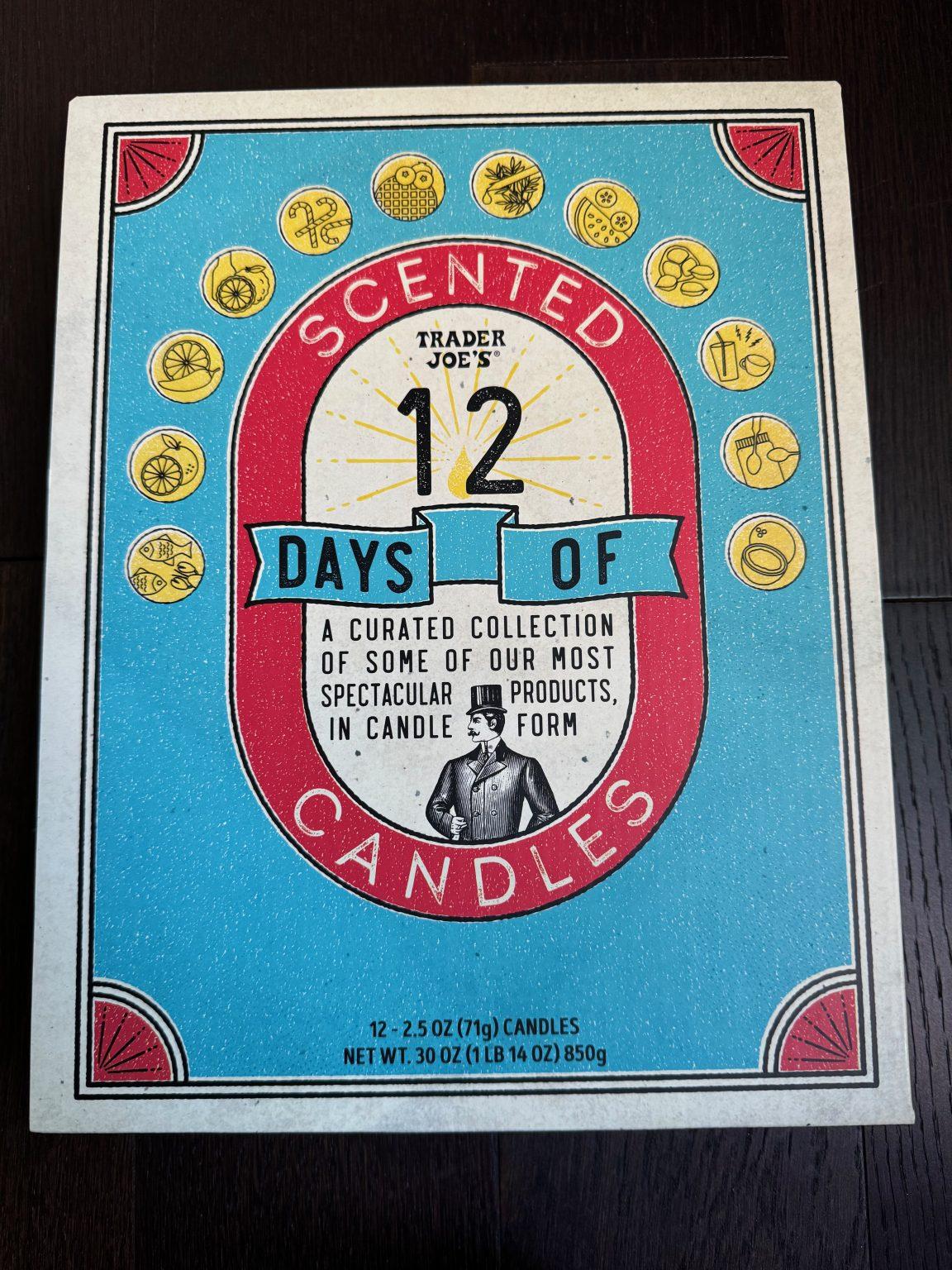 Trader Joe's 12 Days of Scented Candles 2024 Advent Calendar