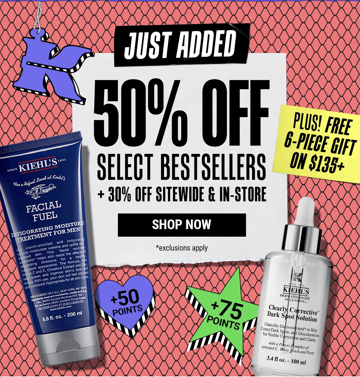 Read more about the article Kiehl’s Black Friday Sale – Save 30% off Sitewide, 50% off Select BestSellers & Free Gift with Orders of $135+