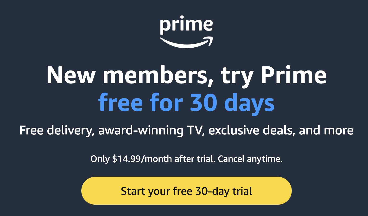 Read more about the article Amazon Prime Black Friday Offer – Free for 30 Days!