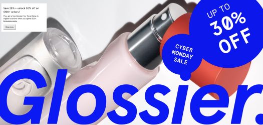 Read more about the article Glossier Cyber Monday Sale – Save Up to 30% Off + Free Glossier You Travel Spray!