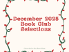 December 2025 Book Club Selections